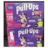 2- Pull Ups size 2T 3T 128ct each
