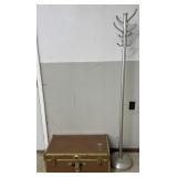 Trunk with key and hall tree