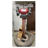 Bauer 8ï¿½ bench grinder with led light, on stand