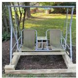 Yard swing, 74ï¿½ x 48ï¿½ x 67ï¿½ high