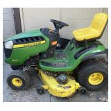 John Deere D140 yard tractor, starts and runs,