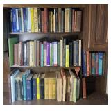 Collection of books, business, electronics,