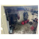 Contents of shed #2, weed eater, chainsaw,