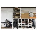 4 sanders, industrial drill, sandpaper and more