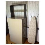 Schwab 4-drawer file cabinet, wood shelf and
