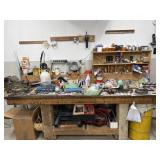 Contents on workbench, Excluding vise, sawhorses,
