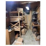 Contents of basement storage room, premier wood,