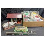 Group of vintage train accessories