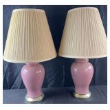 Pair of table lamps, 26ï¿½ high