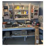Contents of workbench and cabinets, Rockford