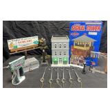 Group of train accessories