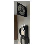Wall mount telephone & metal public telephone