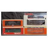 4 Lionel train & toy cars in original boxes