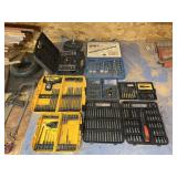 Group of bit sets, DeWalt, Craftsman Rockler and