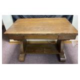Antique wooden desk, 42ï¿½ x 26ï¿½ x 30ï¿½ high