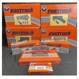 8 boxes of Fast Track, switches, grade crossing,