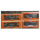 4 Lionel train cars in original boxes
