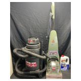 Bissell Quicksteamer & 6 gal. shop-vac, untested