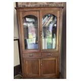 Antique cabinet & contents, Magnavox VCR/DVD