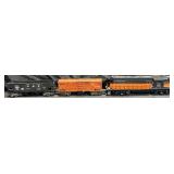 The Milwaukee Road engine, boxcar & hopper,