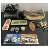 Tasco binoculars, cross pen & pencil, Apollo 15