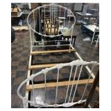 Antique Cast iron full headboard, Footboard &