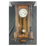 Antique German Veanna-style regulator wall clock,