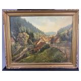 18' x 14' H. Gohmann oil on board depicting