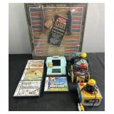 Nintendo DS with 5 games, Backgammon new in