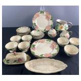 26pc 'Franciscan' tableware & UPCO pottery