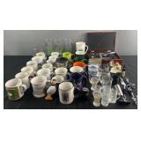 Group of barrage, glassware, mugs and more