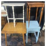 4 wooden tables