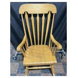 Wooden rocking chair, 42' high