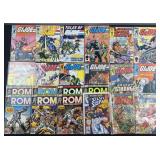 23 comic books, G.I. Joe, ROM, Silver Surfer,