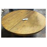 Round dining table w/ hardware no leaves (top