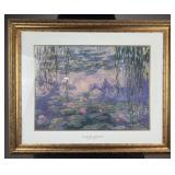 Claude Monet framed print 'Nympheas' depicting