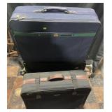 3 vintage suitcases, Samsonite, Jordan & Verdi