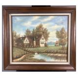 Framed 25' x 20' oil on canvas, SLL 'Richardson',