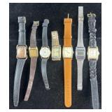 7 wristwatches, Ellis, Benrus, Elgin, America's &