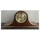 Vintage Kienzle camelback mantle clock with metal