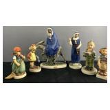 6 Hummel porcelain figures, Vintage W. Goebel