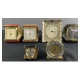 6 clocks, Seth Thomas, Cyma Amic, Linden Black
