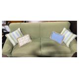 Sofa Express 2 cushion couch with accent pillows,