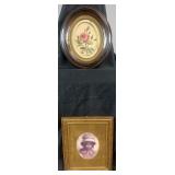 2 framed prints, 15'-20' high