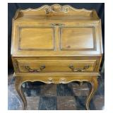 Ethan Allen secretary desk with fitted interior,