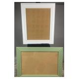 2 framed corkboards, 32' x 35' high