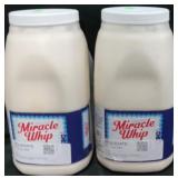 2 miracle whip 1gal containers