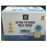 12pk ultra filtered vanilla shakes