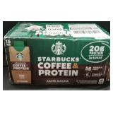 15pk Starbucks coffee and protein drinks