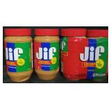 4 48oz jars jif creamy peanut butter